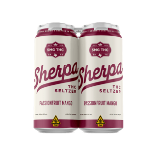 Sherpa THC Seltzer: Passionfruit Mango