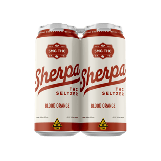 Sherpa THC Seltzer: Blood Orange