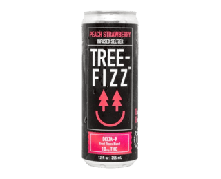 Tree-Fizz Peach Strawberry Infused Seltzer