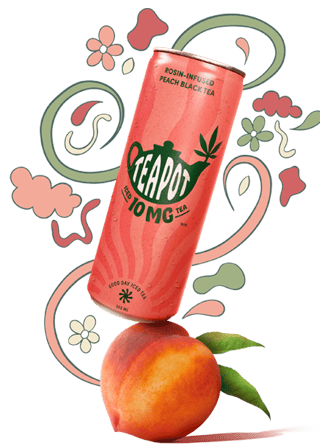 Rosin-Infused Peach Black Iced Tea