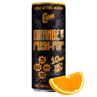 Orange Push-Pop Energy Drink