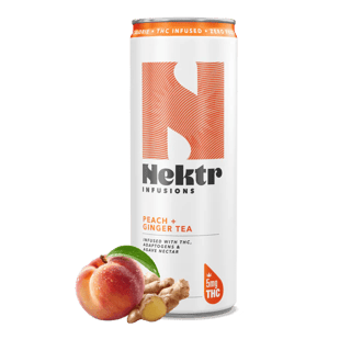 Nektr Peach + Ginger 5mg THC Tea