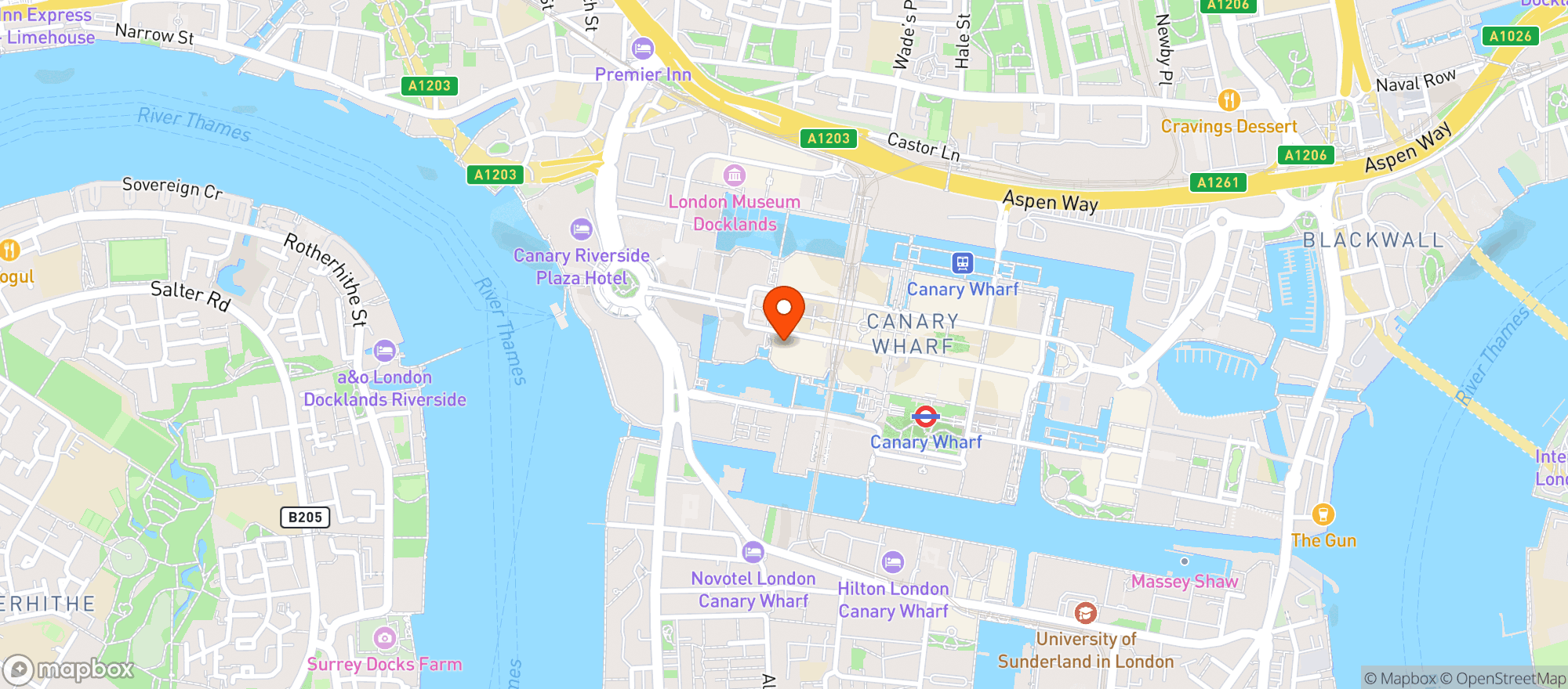 Map showing Yummzy