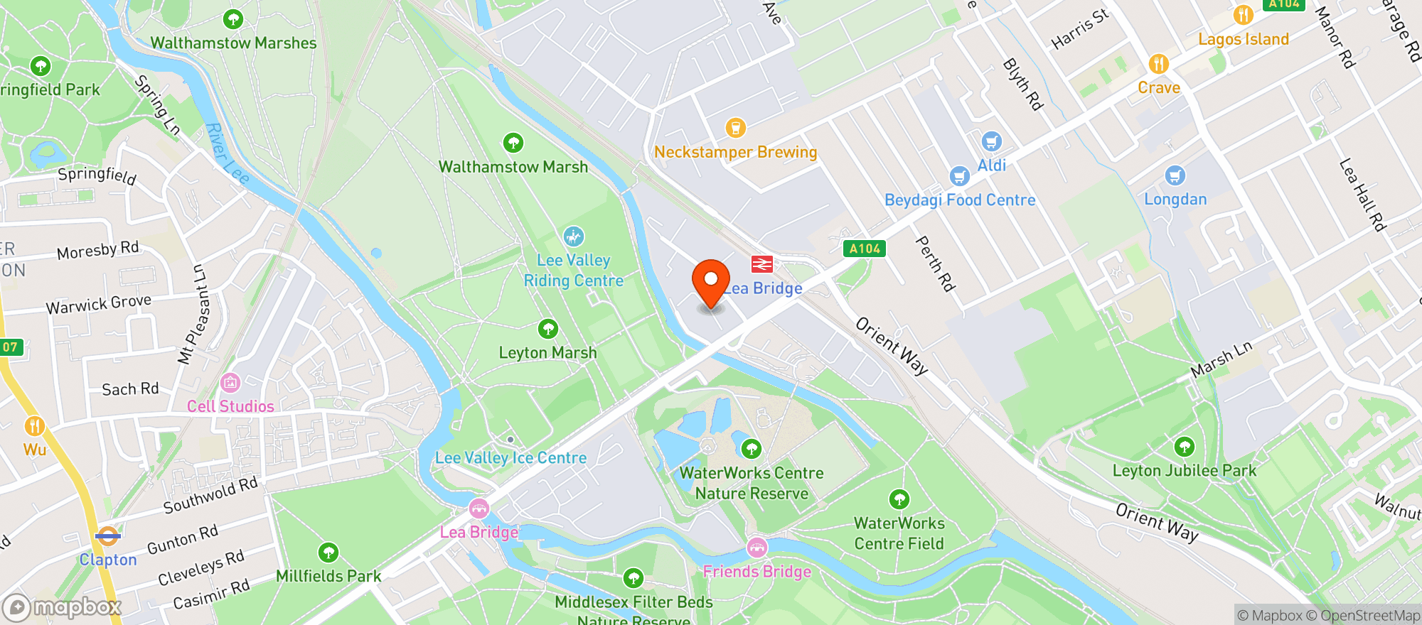 Map showing Cherry Retail Ltd