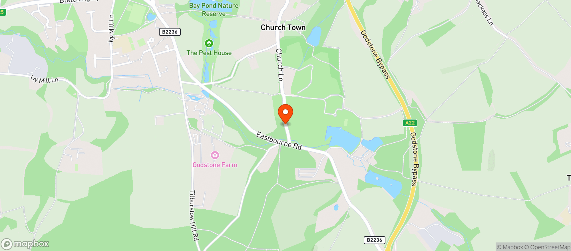 Map showing Flower Farm Shop