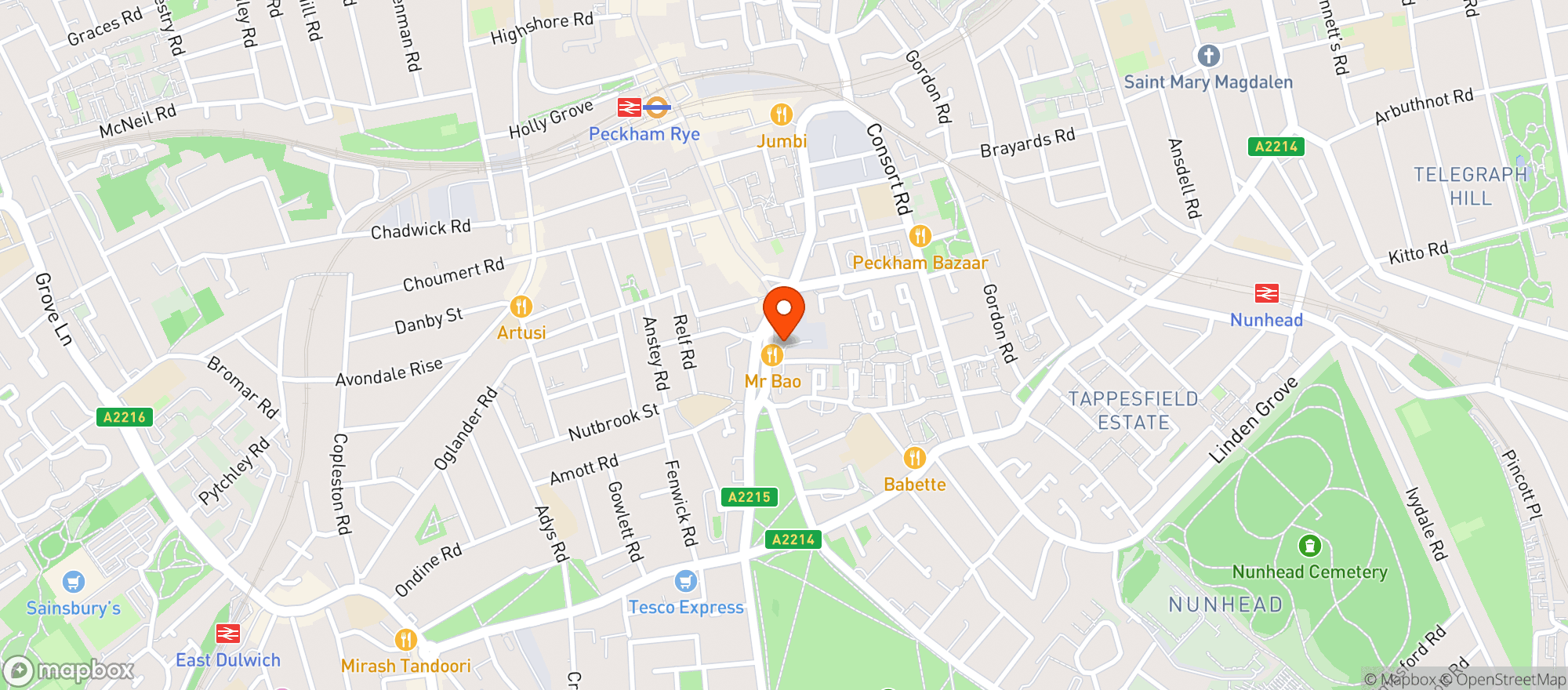 Map showing Voodoo Ray