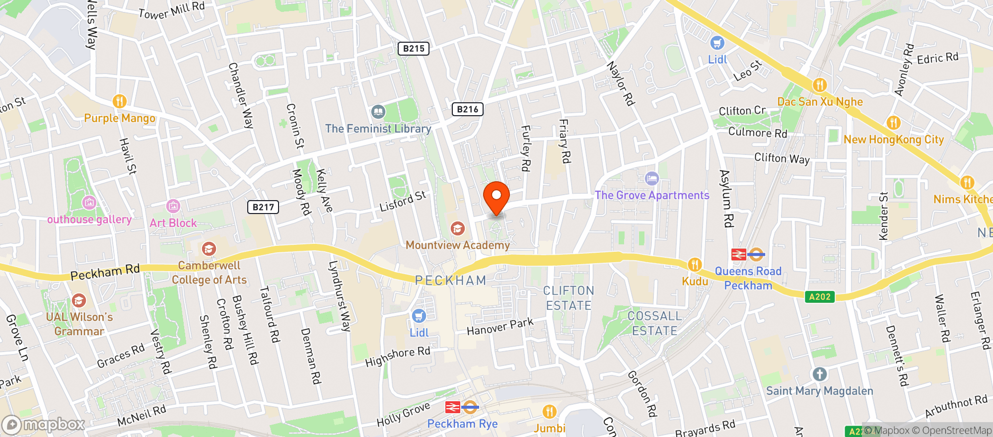 Map showing Naifs