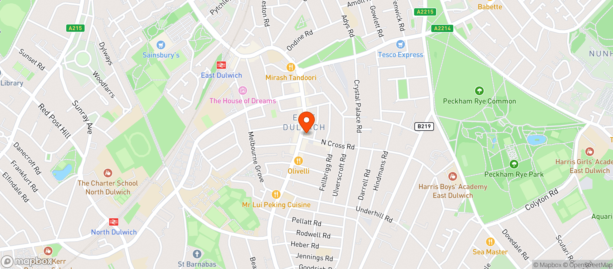 Map showing The Palmerston