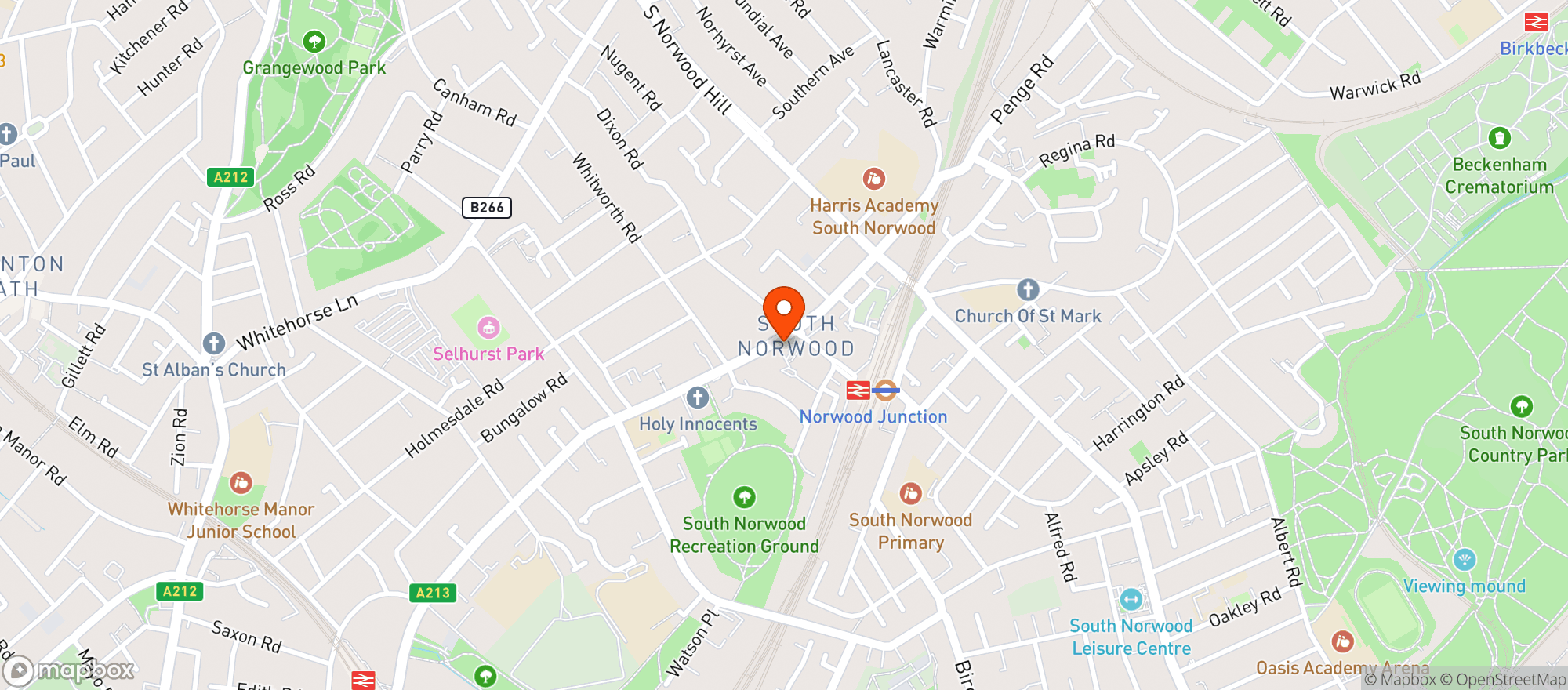 Map showing Little Mouse SE25