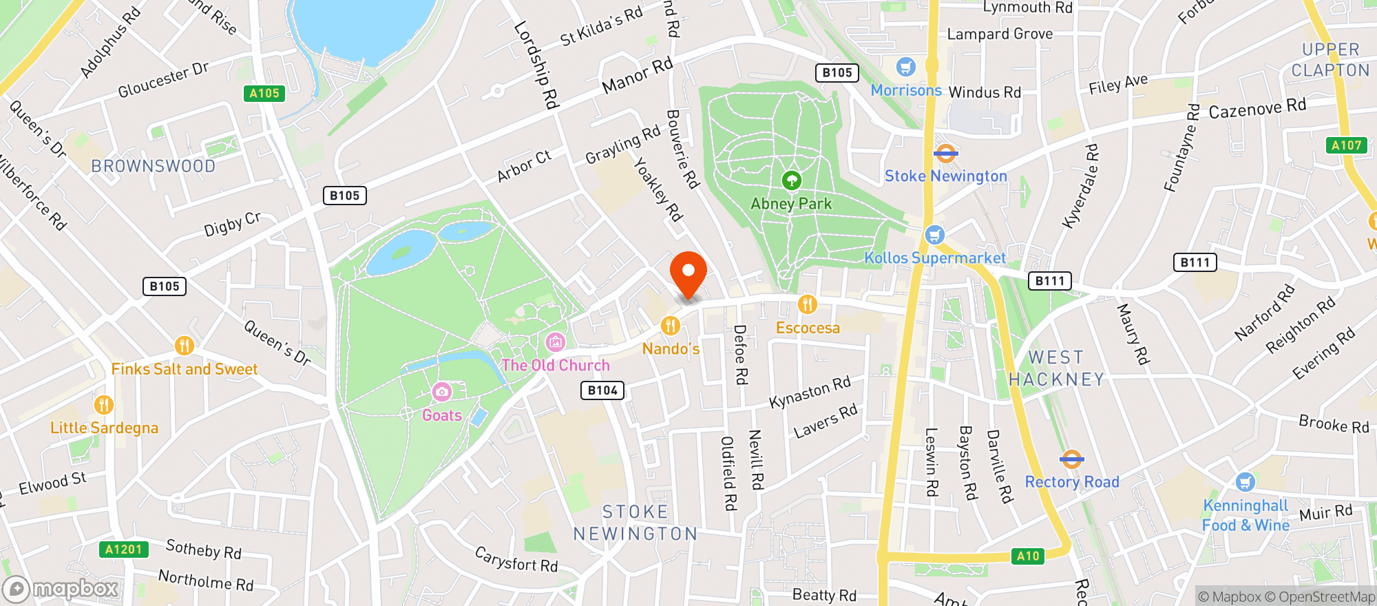 Map showing The Red Lion