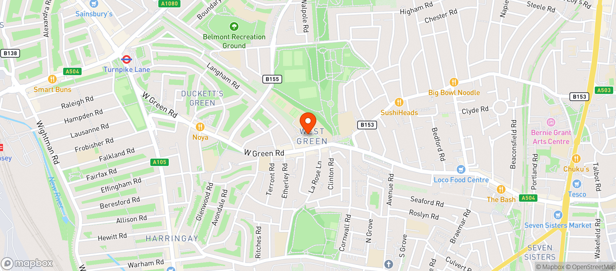 Map showing Perkyns