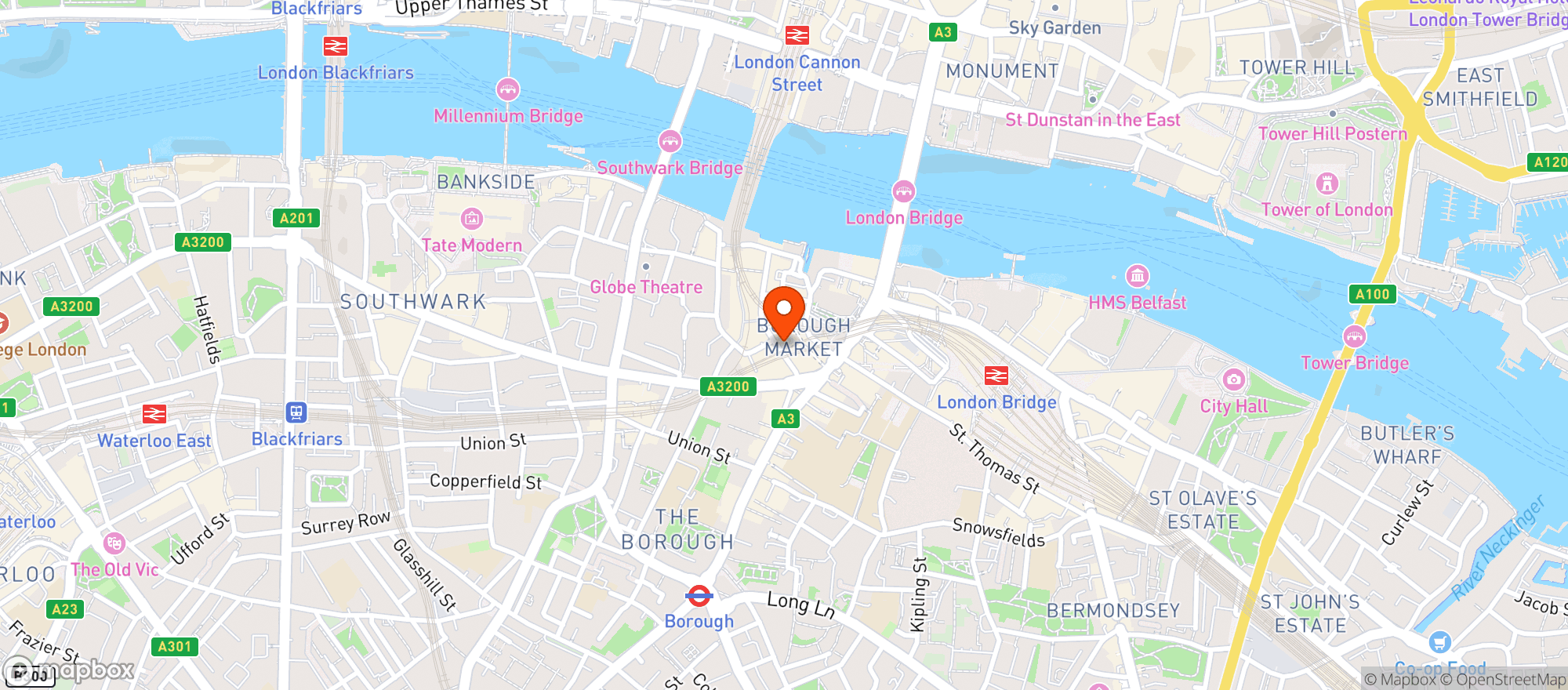 Map showing Roast