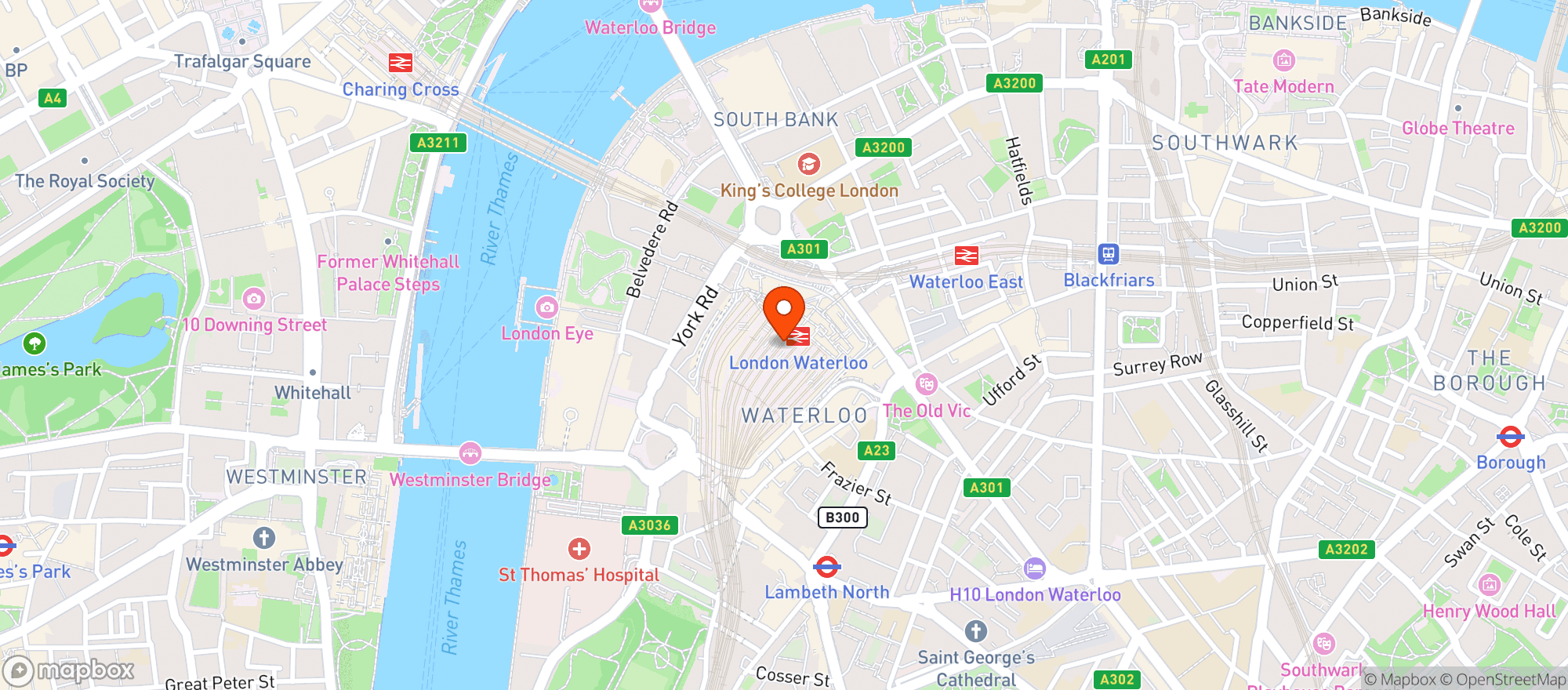 Map showing M&S Simply Food