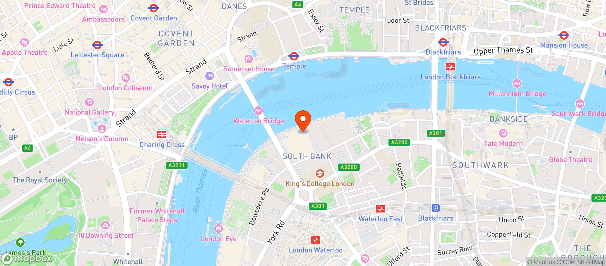 Map showing The Deck