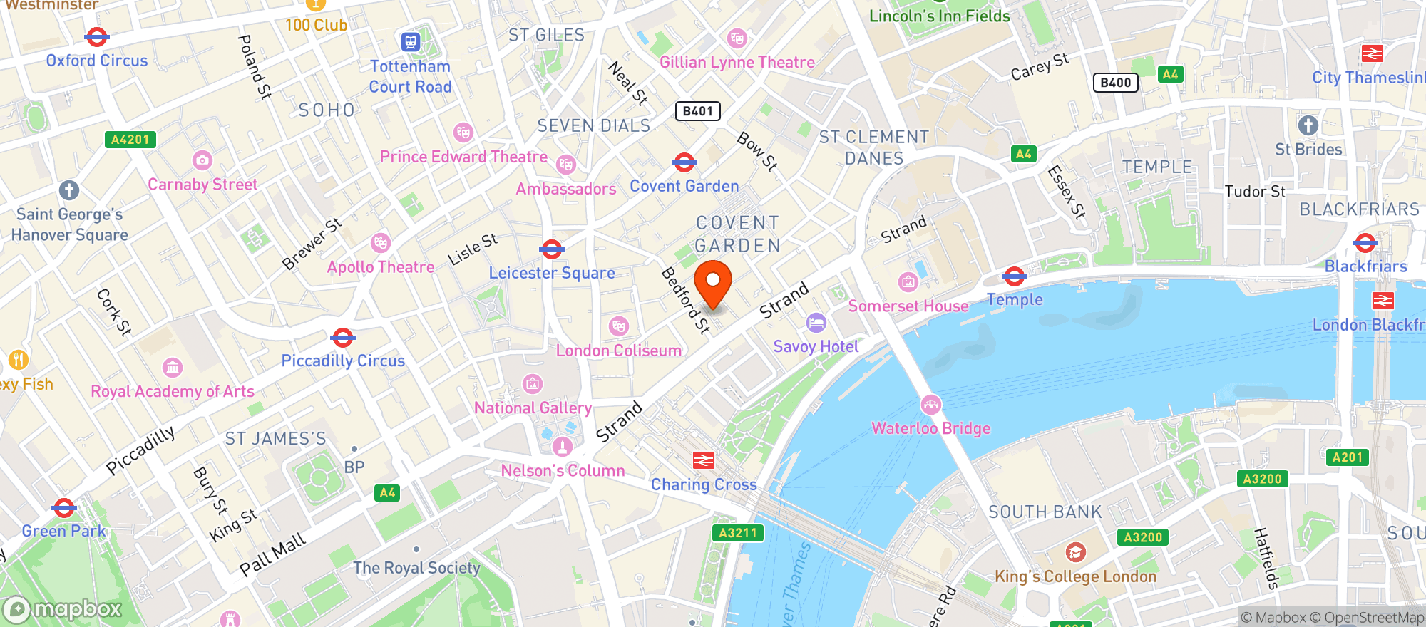 Map showing The Porterhouse