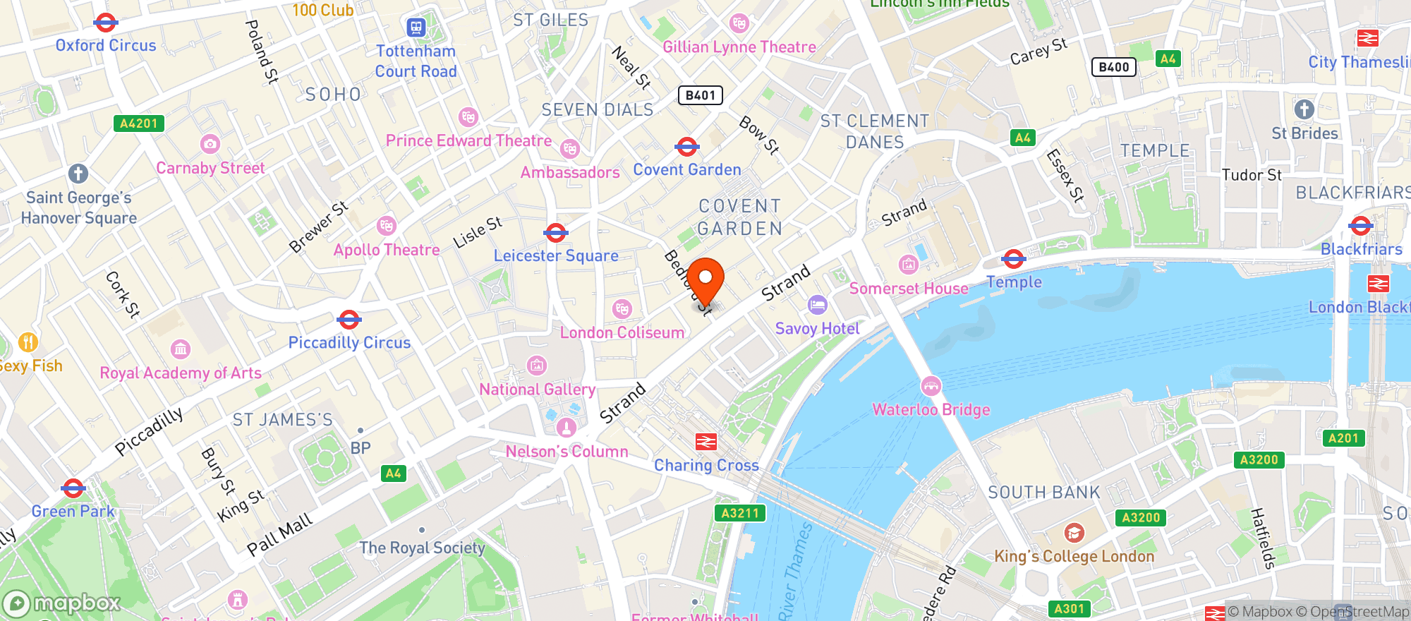 Map showing The Whisky Exchange