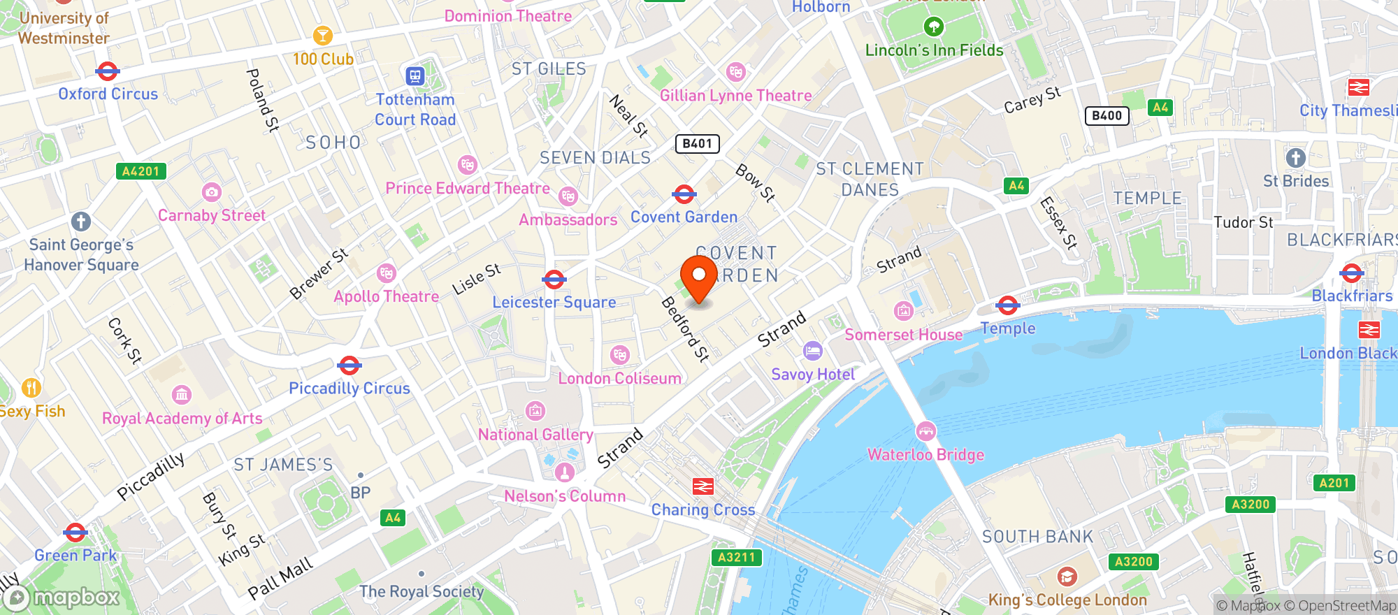 Map showing Da Henrietta