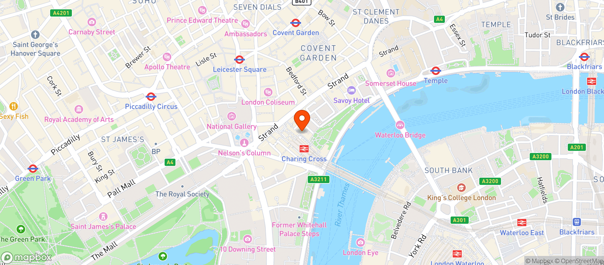 Map showing Princess Of Wales