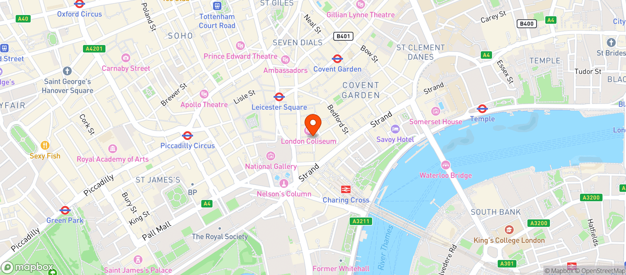 Map showing The Harp