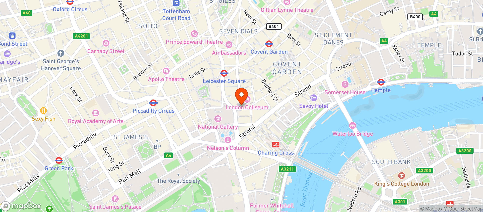 Map showing Fatto A Mano Convent Garden