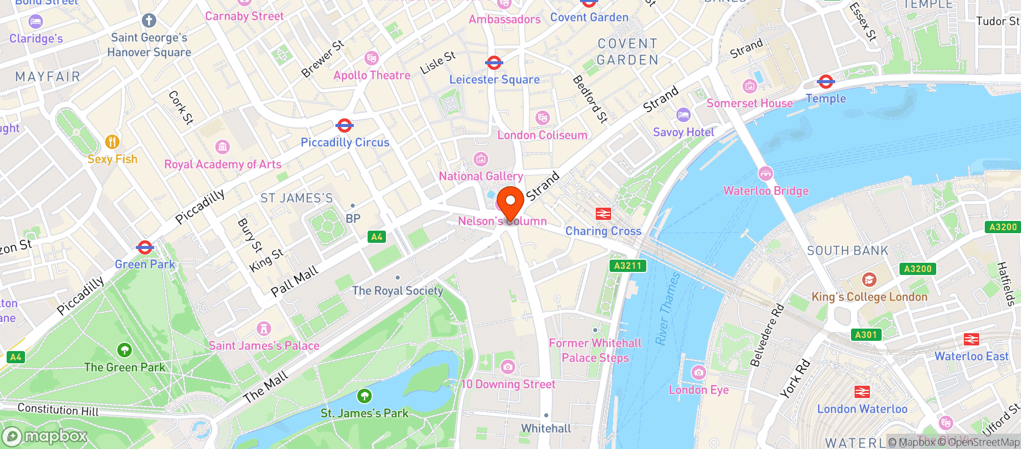 Map showing Waitrose & Partners