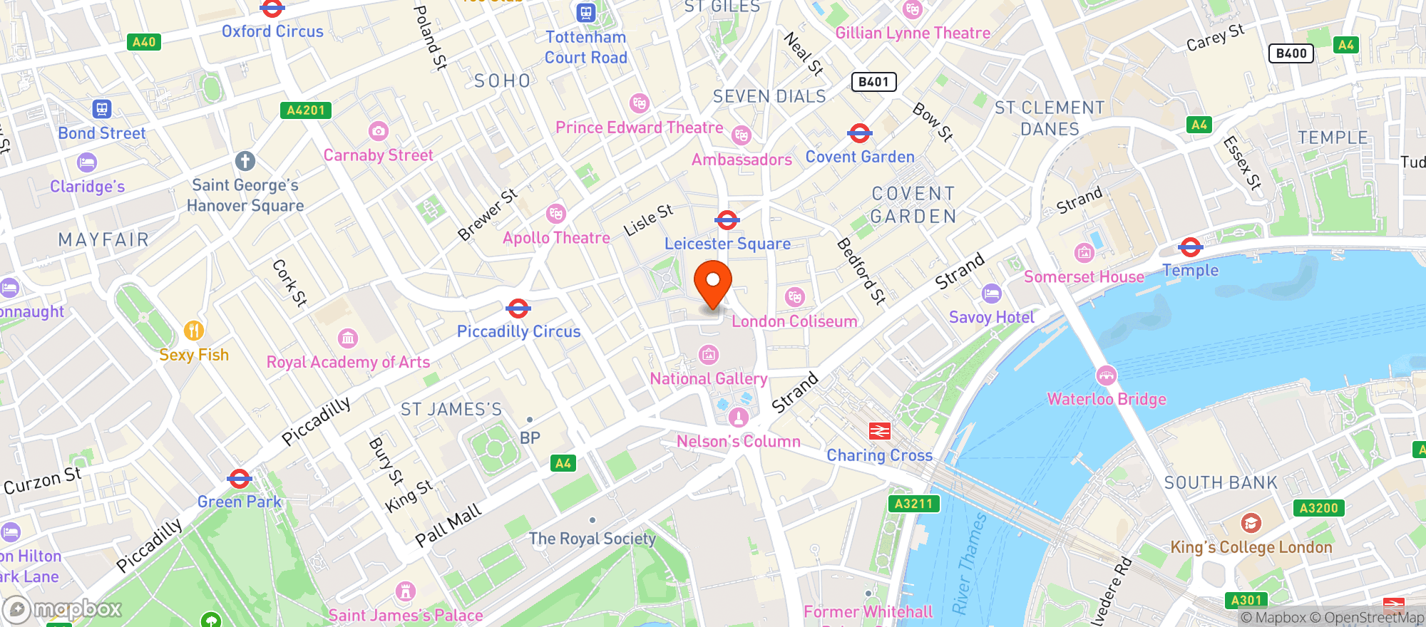 Map showing Steak And Company