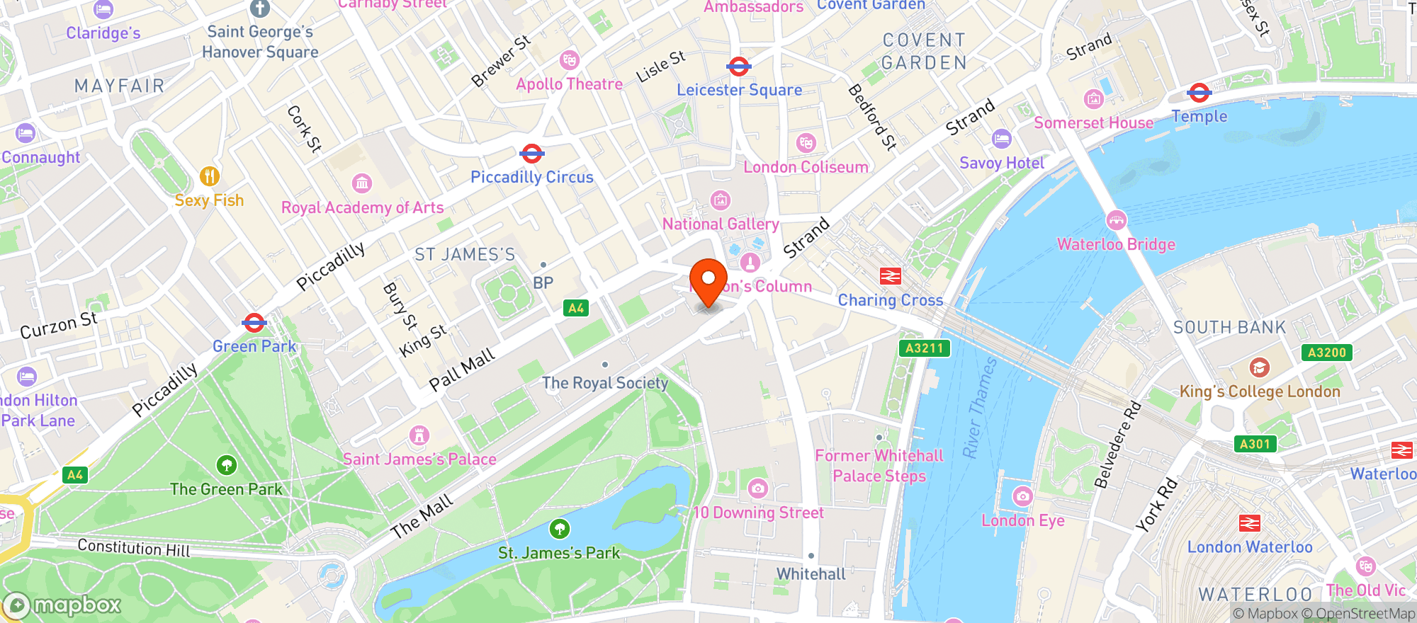 Map showing Black Tap Craft Burgers & Beer