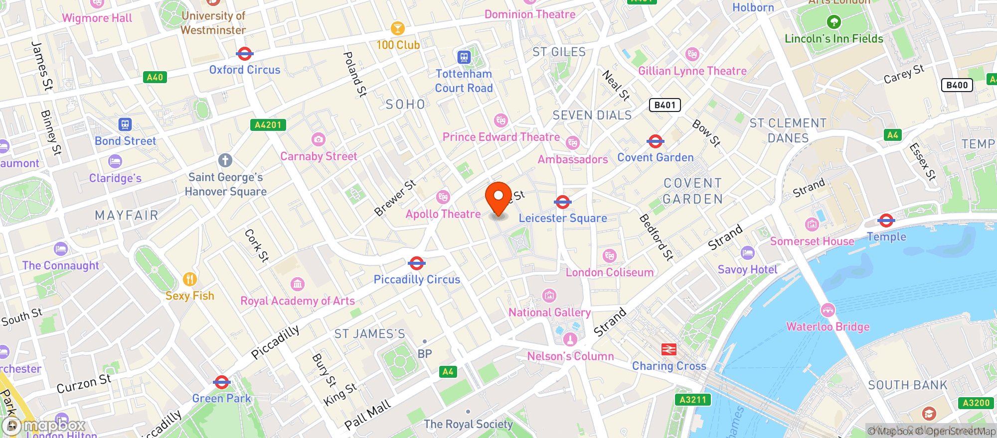 Map showing Imperial (soho)