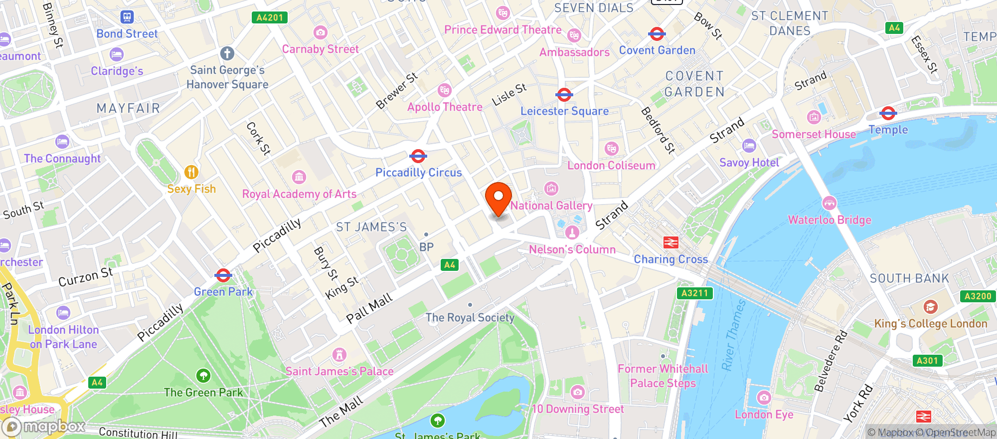 Map showing Bardo St James's
