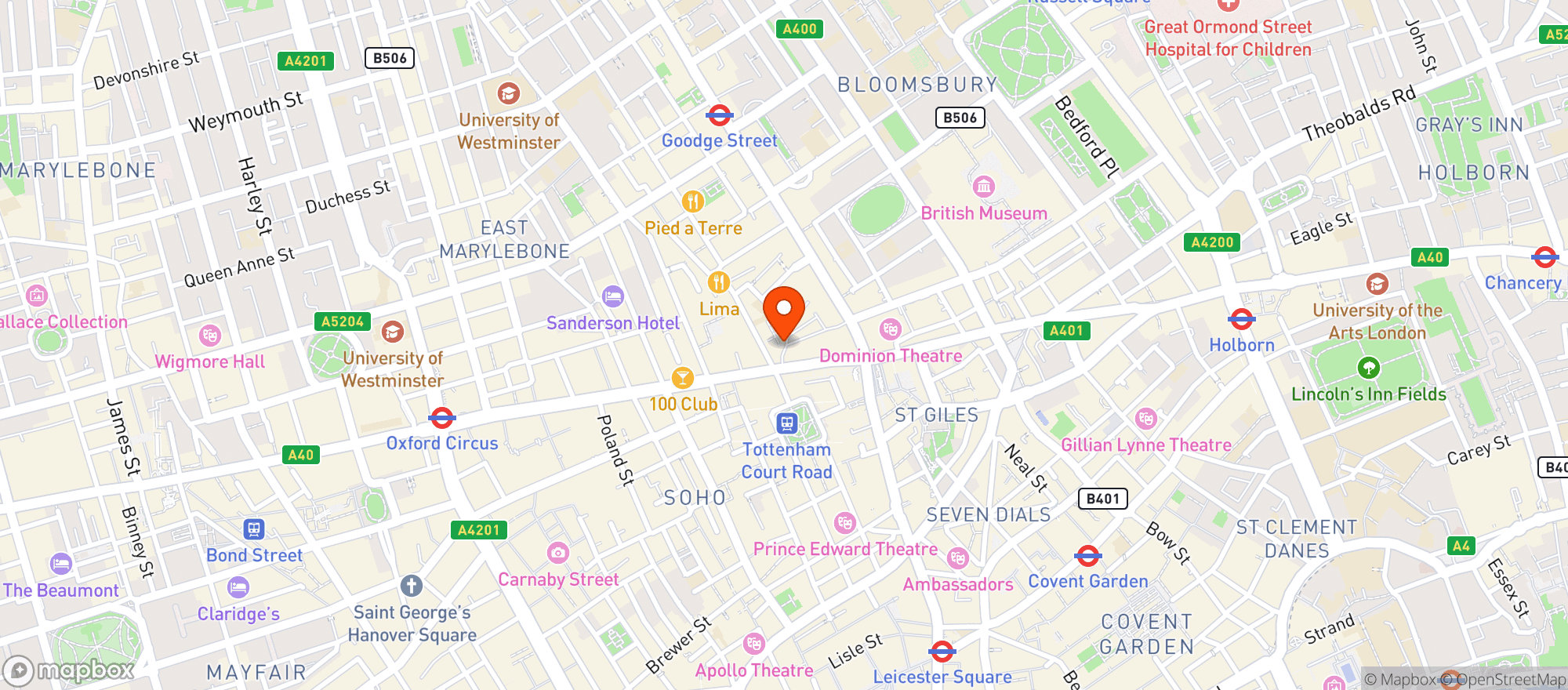 Map showing Murder Inc