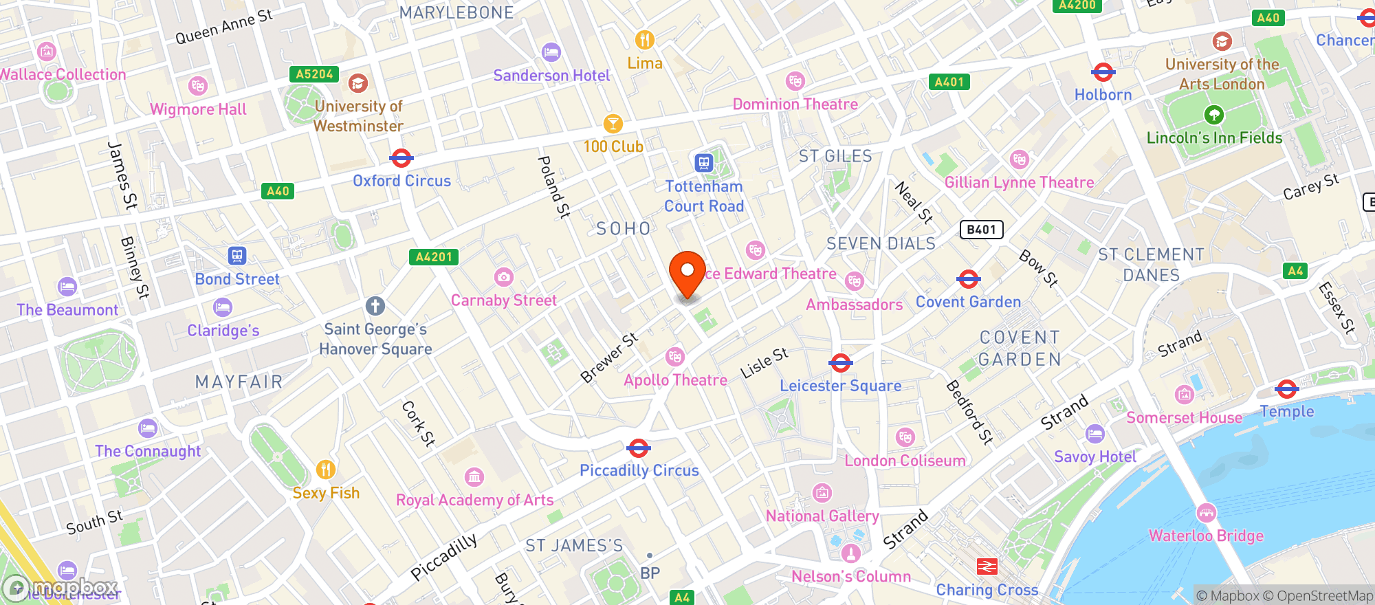 Map showing Gerry's Wines & Spirits