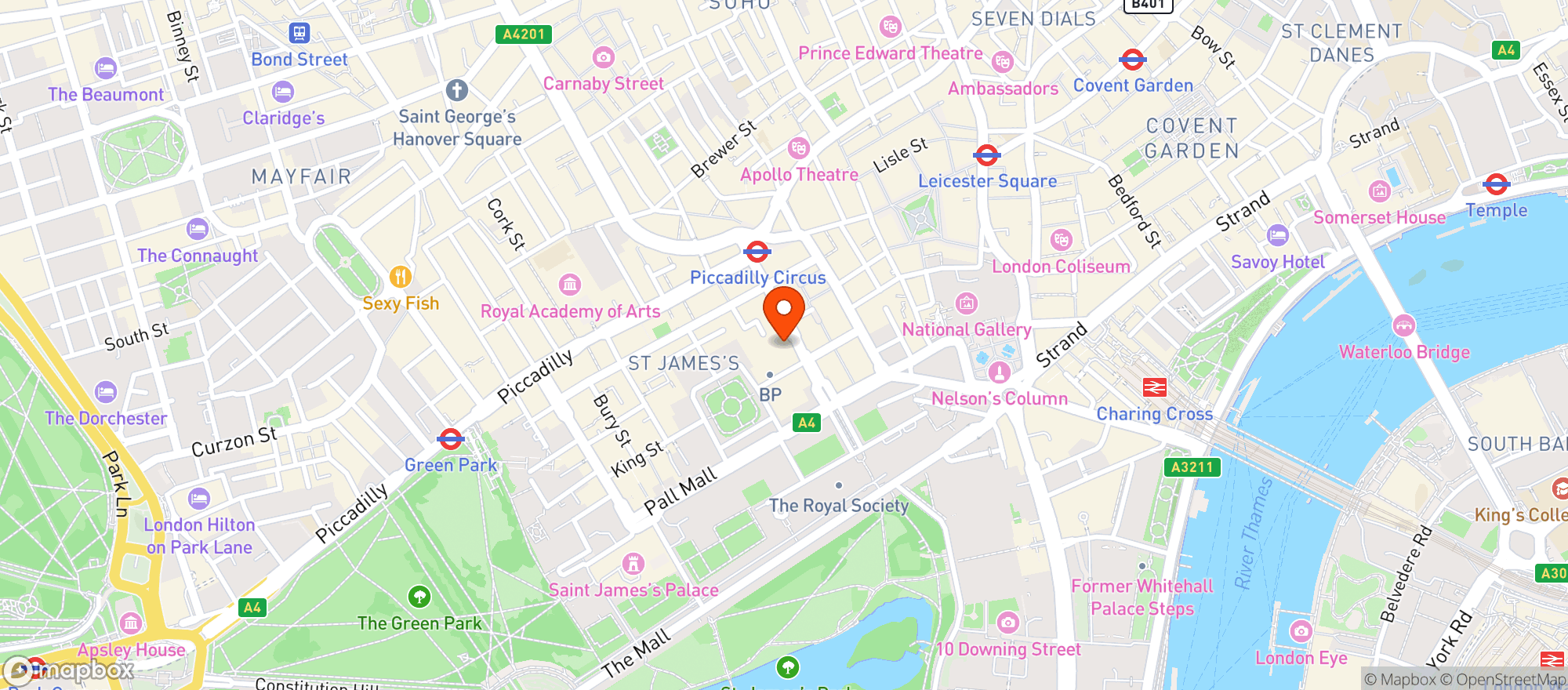 Map showing The Parlour