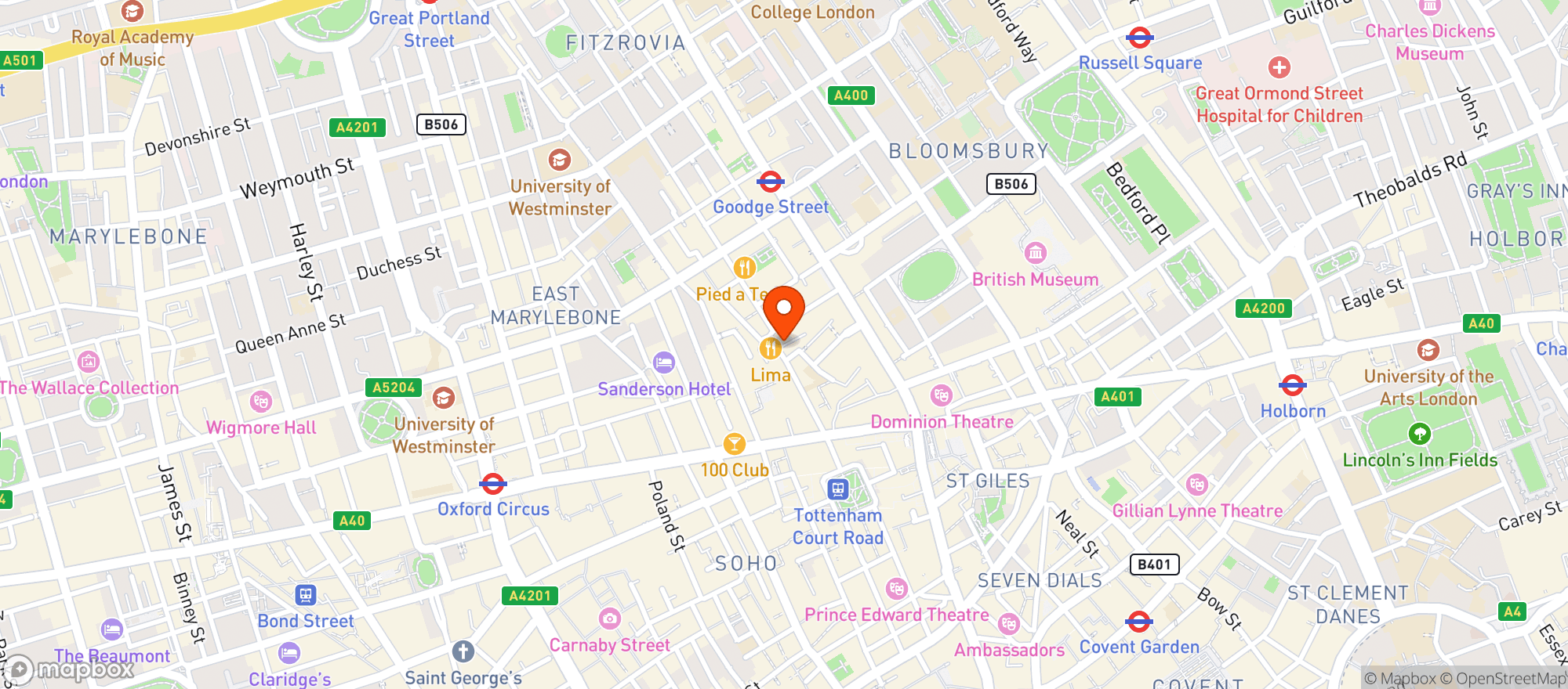 Map showing The Wheatsheaf