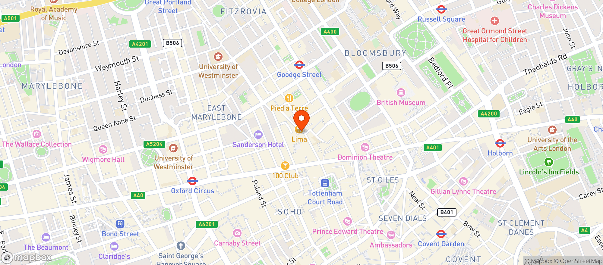 Map showing 1947 London