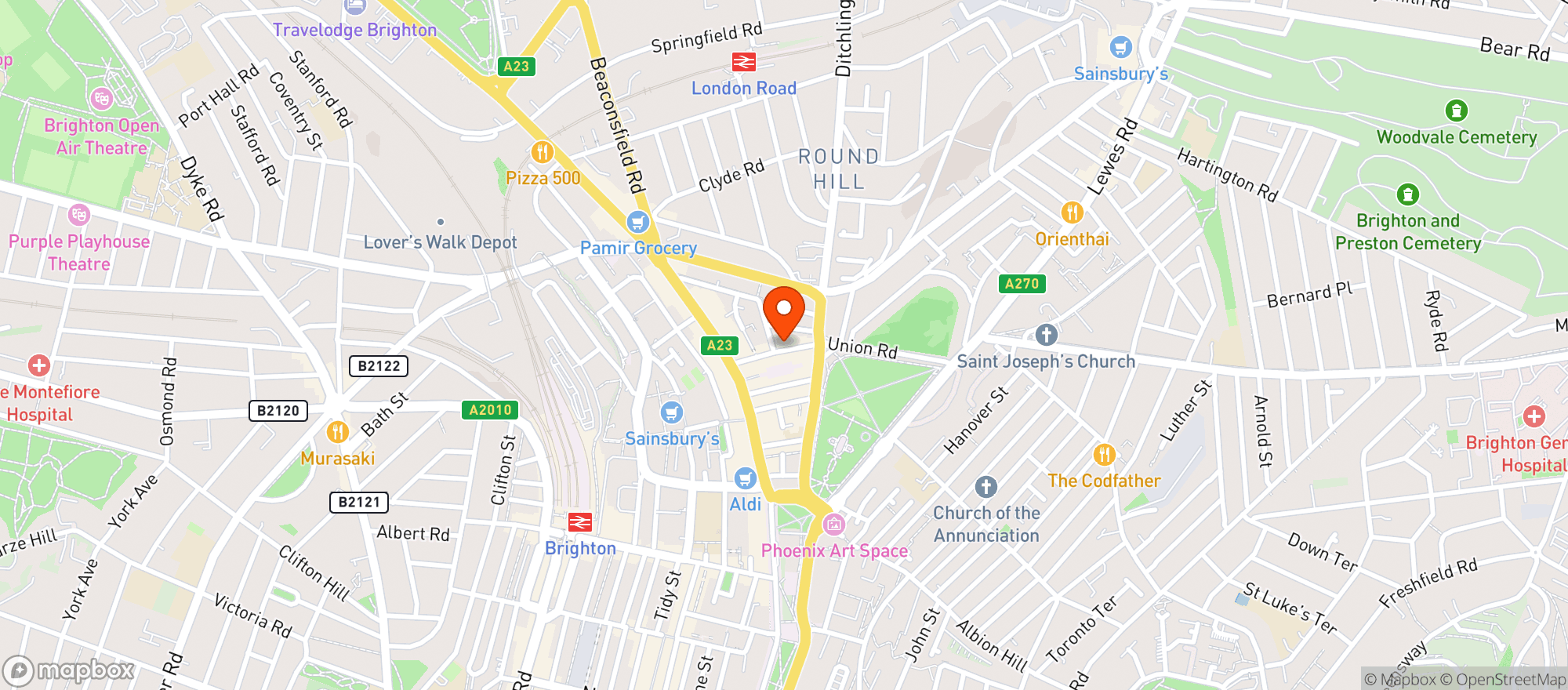 Map showing Amari