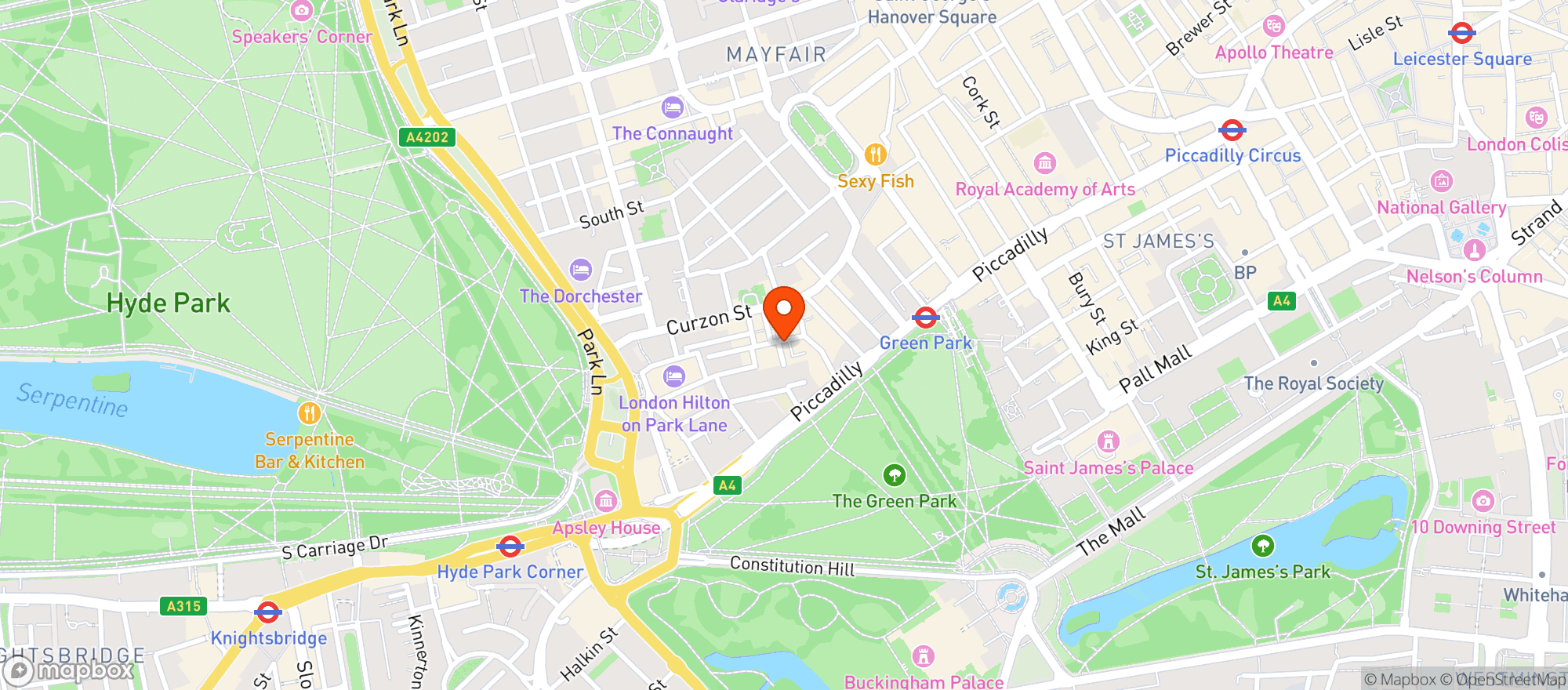 Map showing Market Tavern