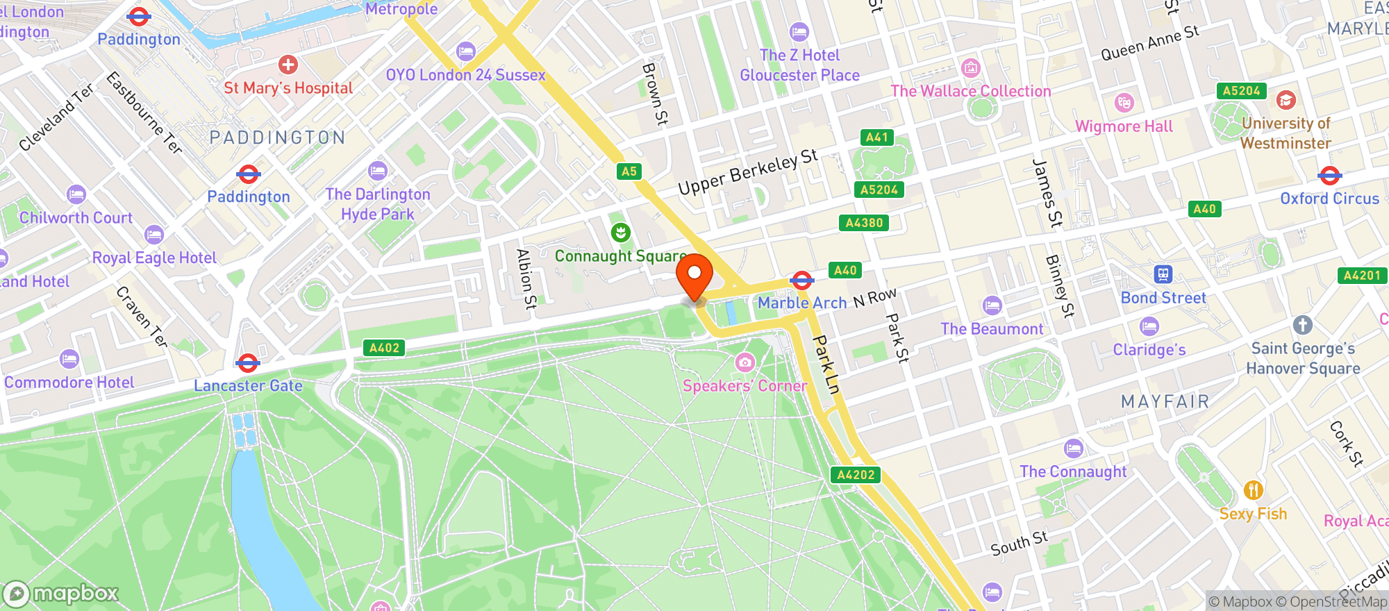 Map showing Waitrose Edgware Road
