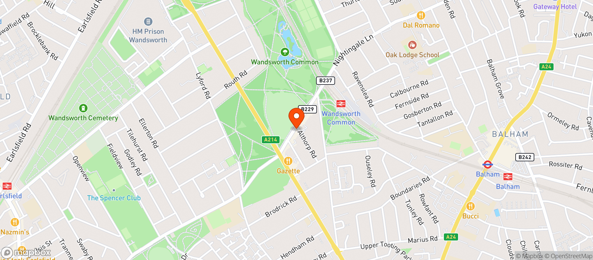 Map showing Althorp