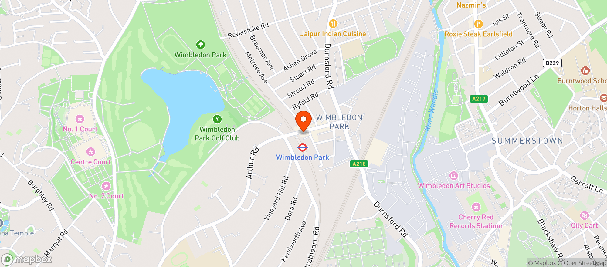 Map showing Park Vintners