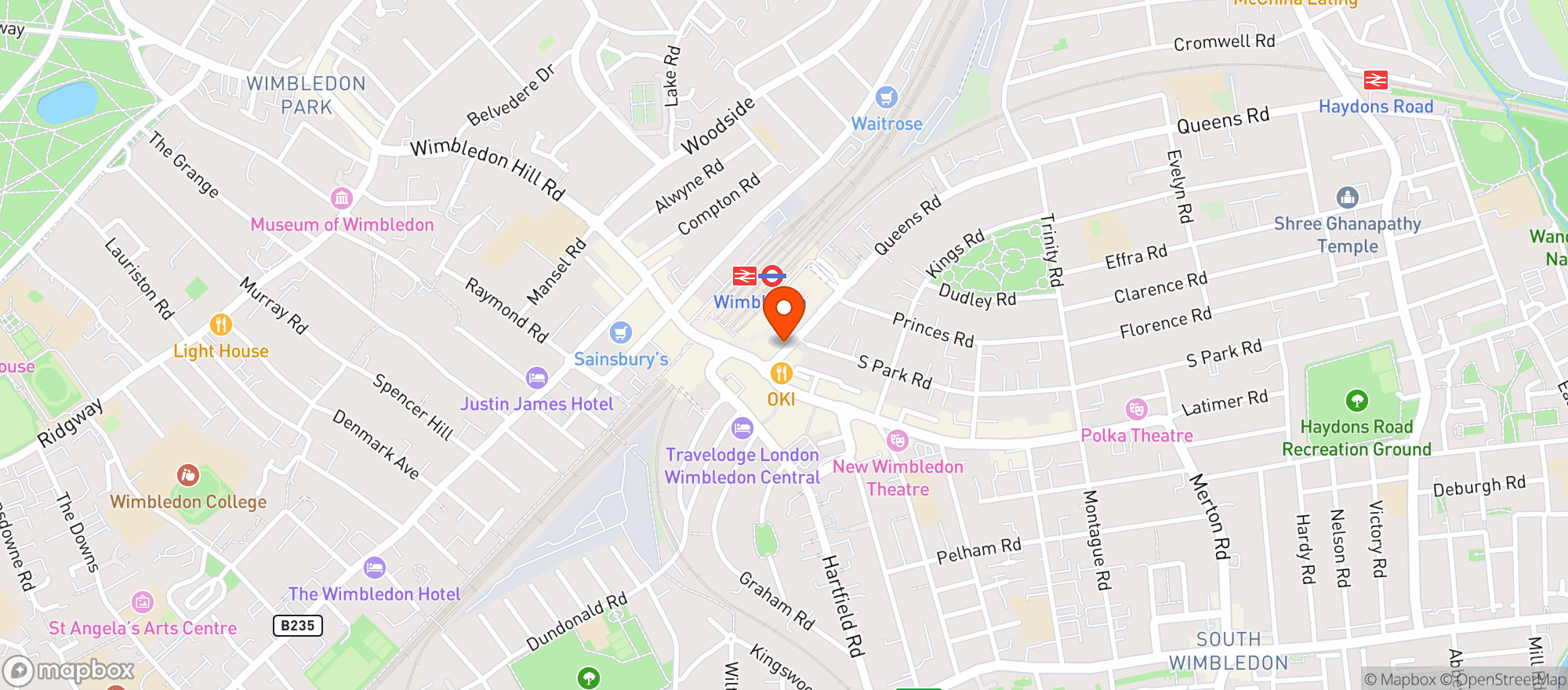Map showing Riva News and Wine