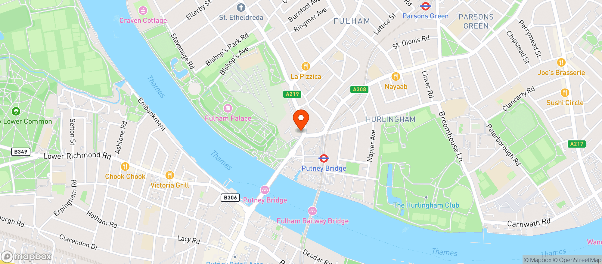 Map showing The Temperance