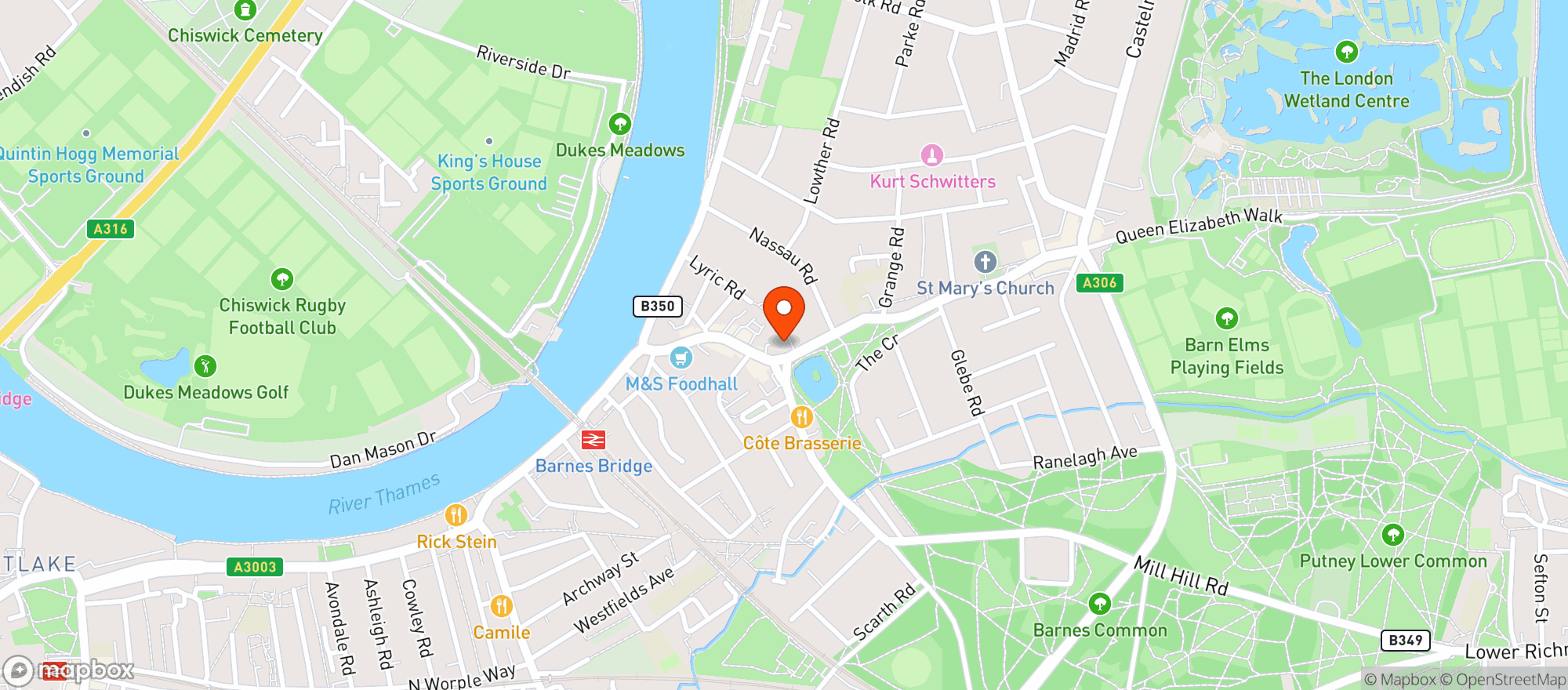 Map showing Sun Inn
