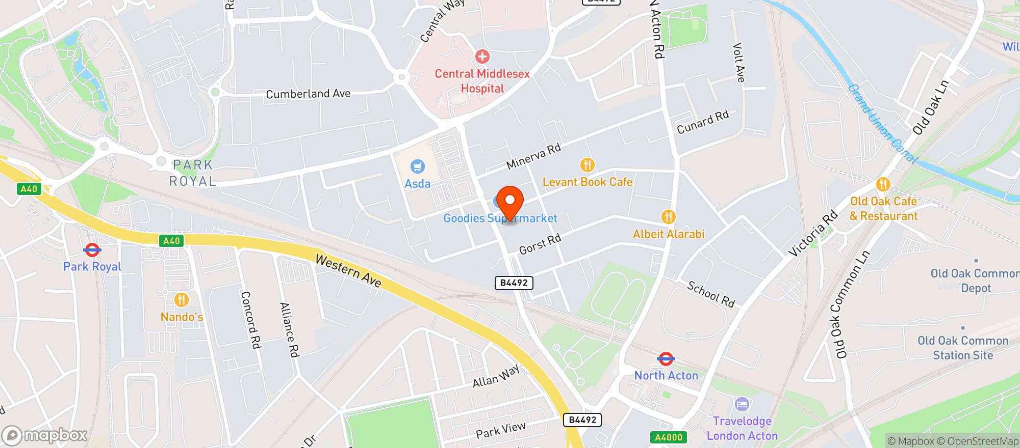 Map showing Ht Drinks