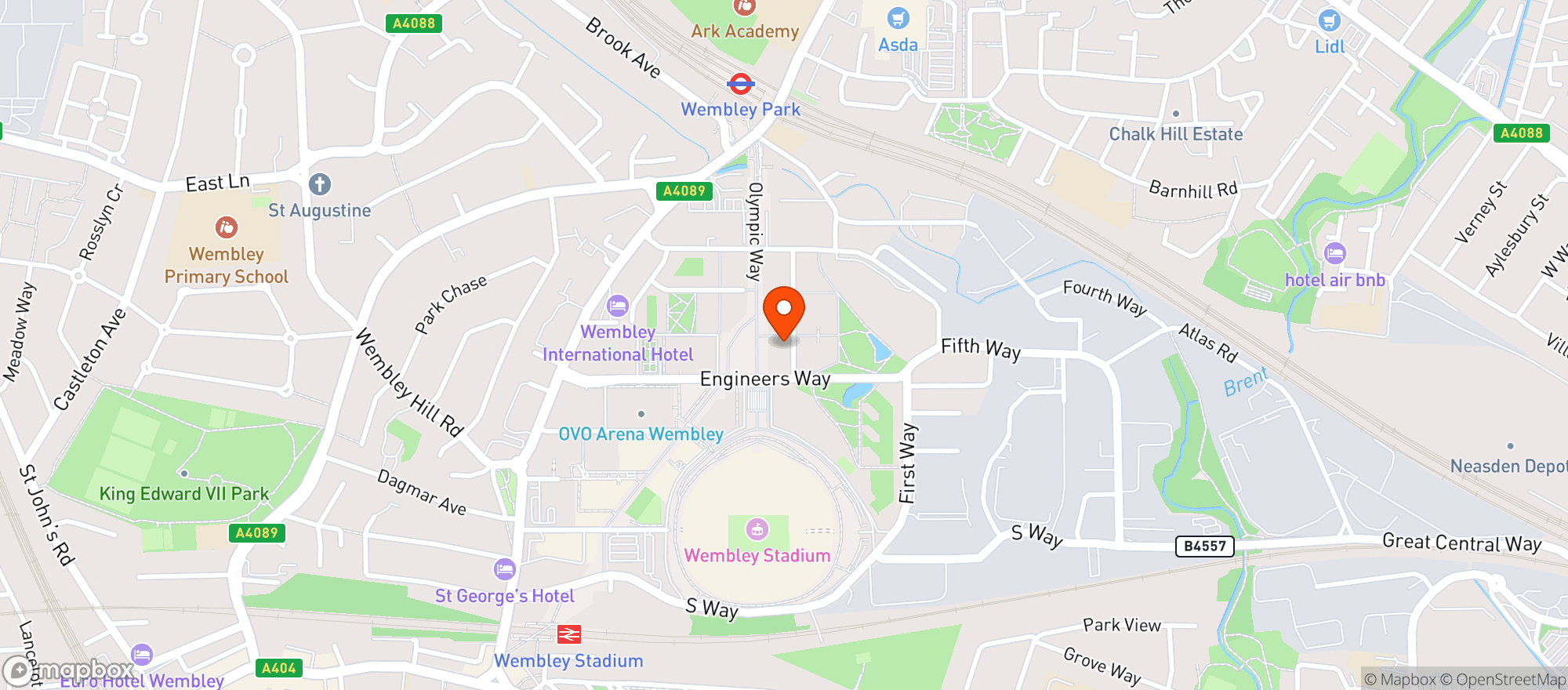 Map showing Feed the Yak