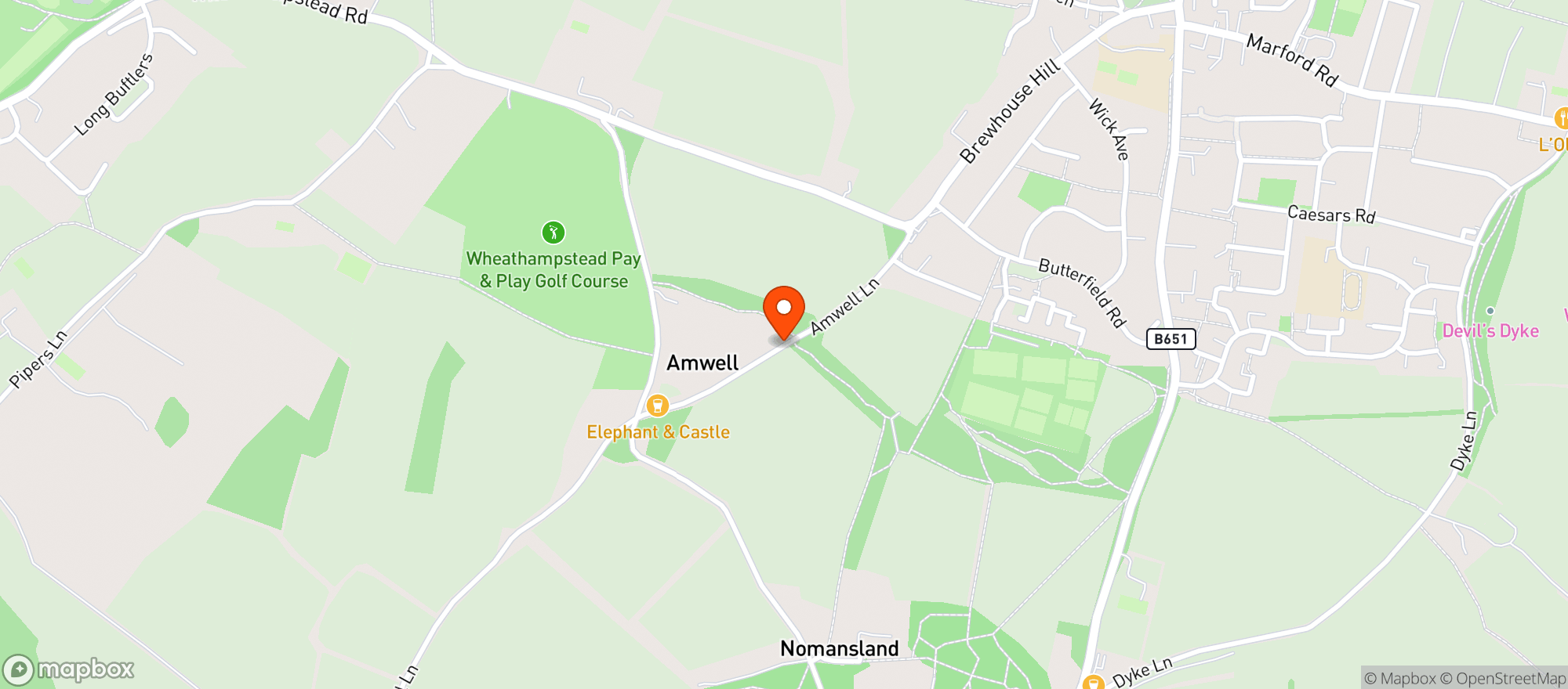 Map showing The Elephant And Castle