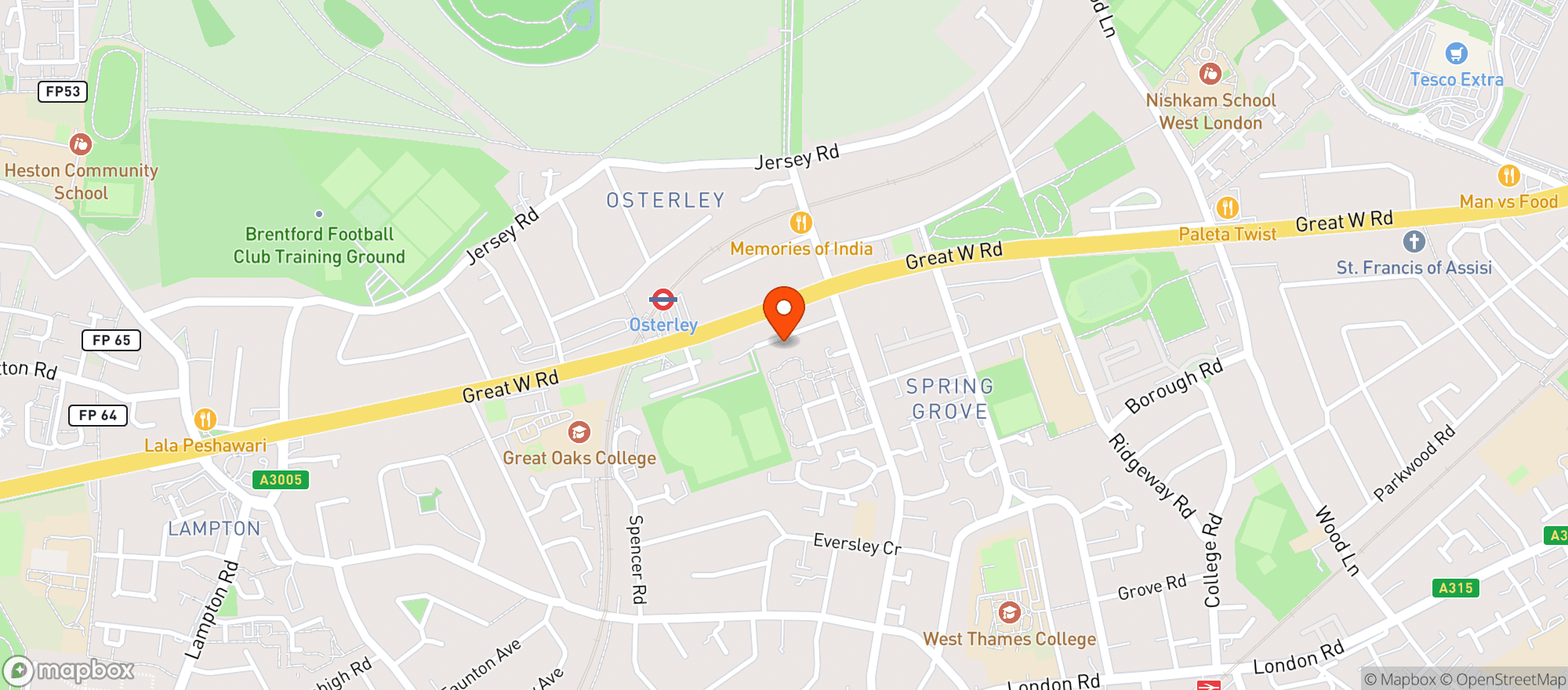 Map showing Indian Gymkhana Club