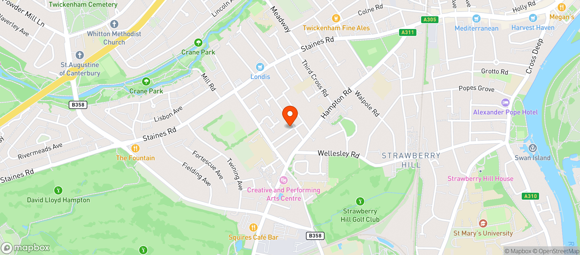 Map showing The Rifleman