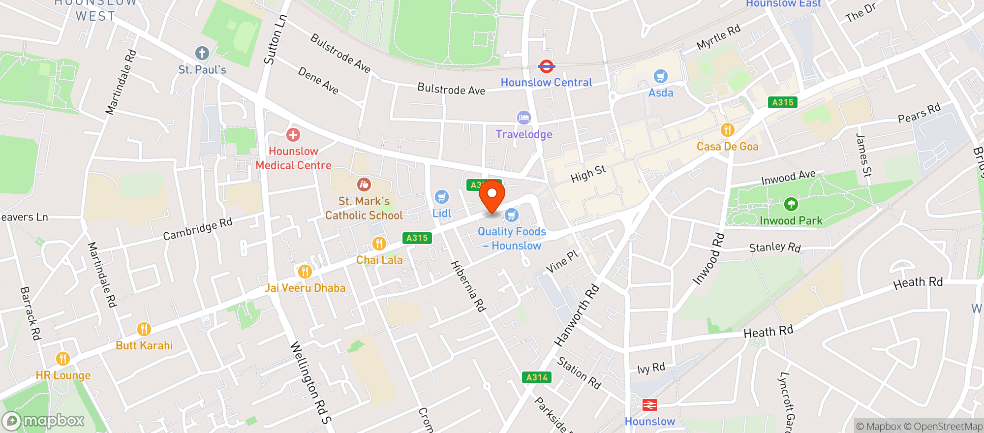 Map showing The Lamplighter