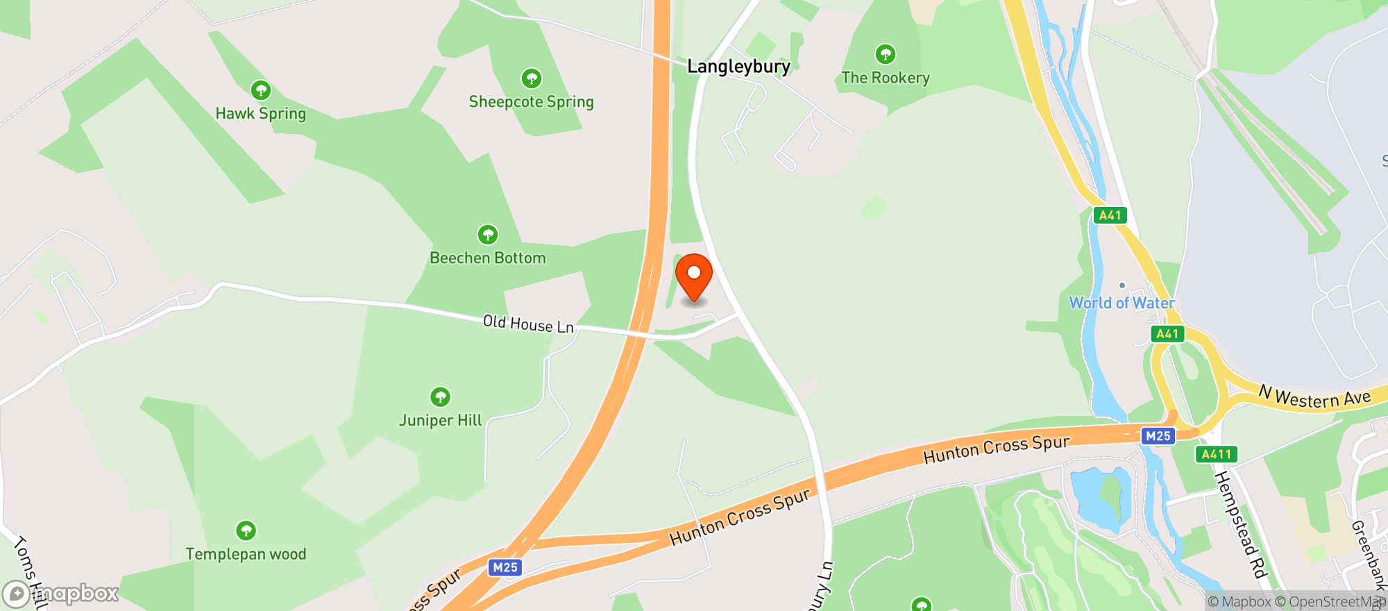 Map showing Wyldwood Events