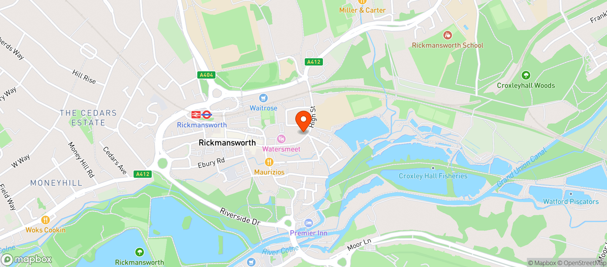 Map showing The Coach & Horses